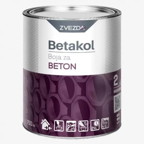Picture of BOJA ZA BETON"BETAKOL"CRVENA OKSID 0.75L
