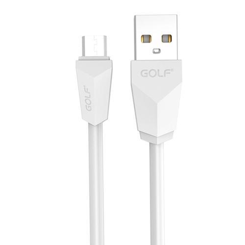 Slika USB kabl na mikro usb 1m GOLF GC-27 beli 