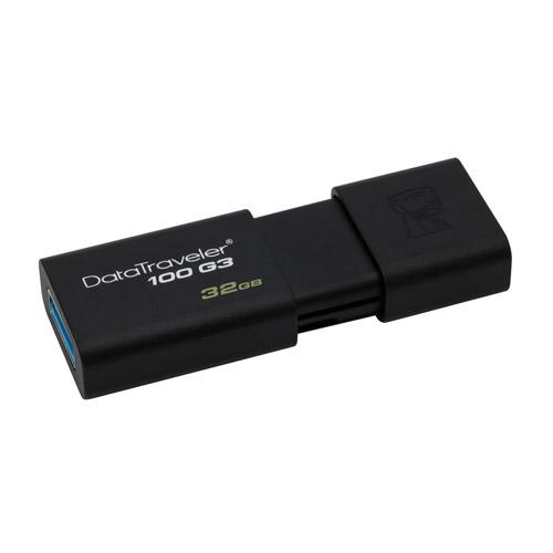 Slika KINGSTON 32GB USB 3.0, DataTraveler 100 Generation 3 - DT100G3/32GB  USB 3.0, 32GB, Crna