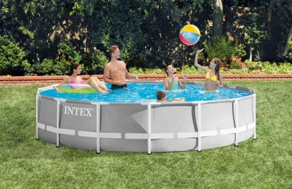 Slika INTEX bazen sa metalnim okvirom Prism Frame 4.57 m x 107 cm