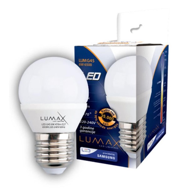 Picture of LUMAX LED SIJ.E45-8W 6500K