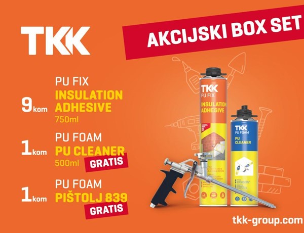 Slika PUR PENA"TKK"INSULATION SET BOX PUR PENA+CISTILO+PISTOLJ