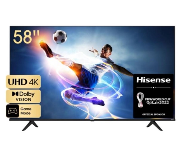 Slika HISENSE Televizor 58A6BG 58'' (146 cm) 4K Ultra HD 3840x2160